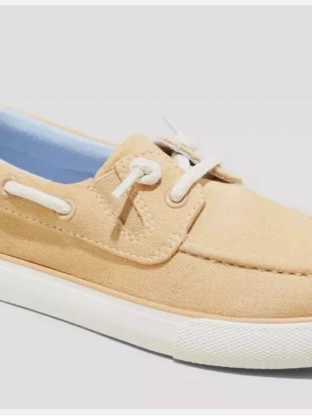 Size 5- Tan Suede Boat Shoe - Comfortable Slip-On